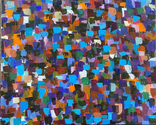 Abstract Expressionism or Leftover Paint #11, by Hakan Unlu, Acrylic On Canvas, 2021