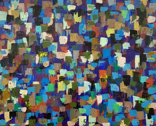 Abstract Expressionism or Leftover Paint #13, by Hakan Unlu, Acrylic On Canvas, 2022