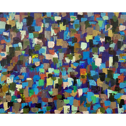 Abstract Expressionism or Leftover Paint #13, by Hakan Unlu, Acrylic On Canvas, 2022