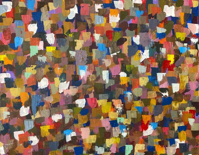 Abstract Expressionism or Leftover Paint #18, by Hakan Unlu, Acrylic On Canvas, 2024