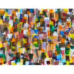Abstract Expressionism or Leftover Paint #7, by Hakan Unlu, Acrylic On Canvas, 2020