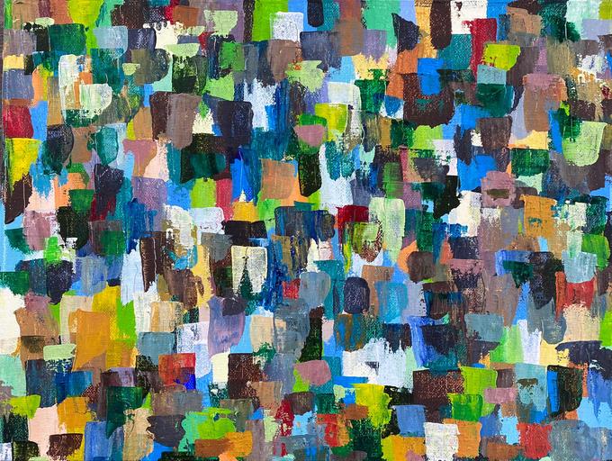 Abstract Expressionism or Leftover Paint #8, by Hakan Unlu, Acrylic On Canvas, 2020