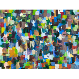 Abstract Expressionism or Leftover Paint #8, by Hakan Unlu, Acrylic On Canvas, 2020