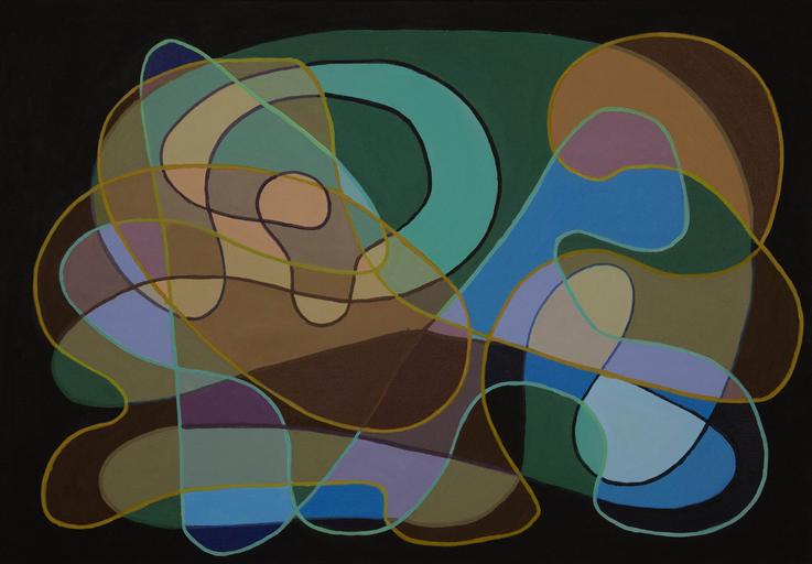 Algorithmic Composition #1, by Hakan Unlu, Acrylic On Canvas, 2021