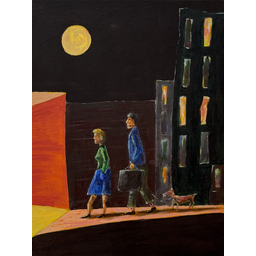 Exodus, by Hakan Unlu, Acrylic on Wooden Panel, 2026