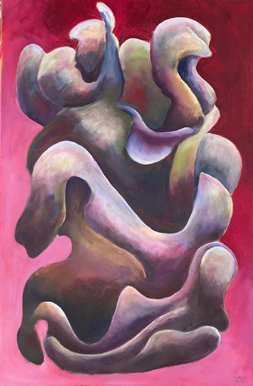 Hypertension, by Hakan Unlu, Acrylic On Canvas, 2023